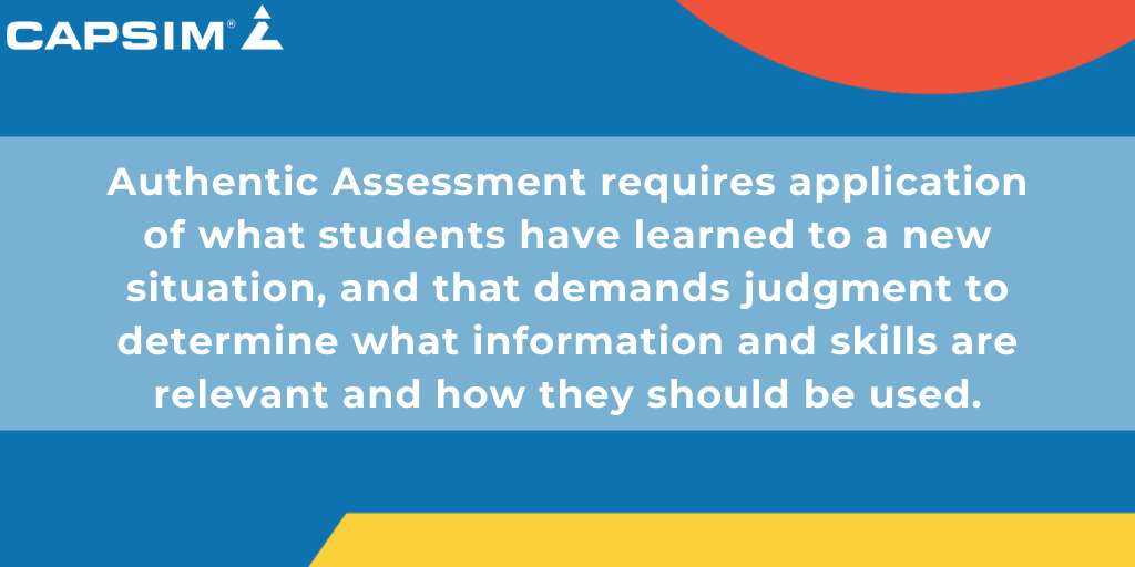 Defining Authentic Assessment