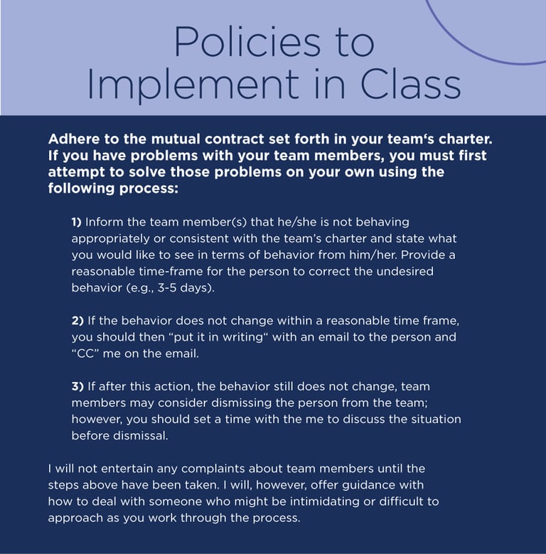 Policies to Implement in Class 