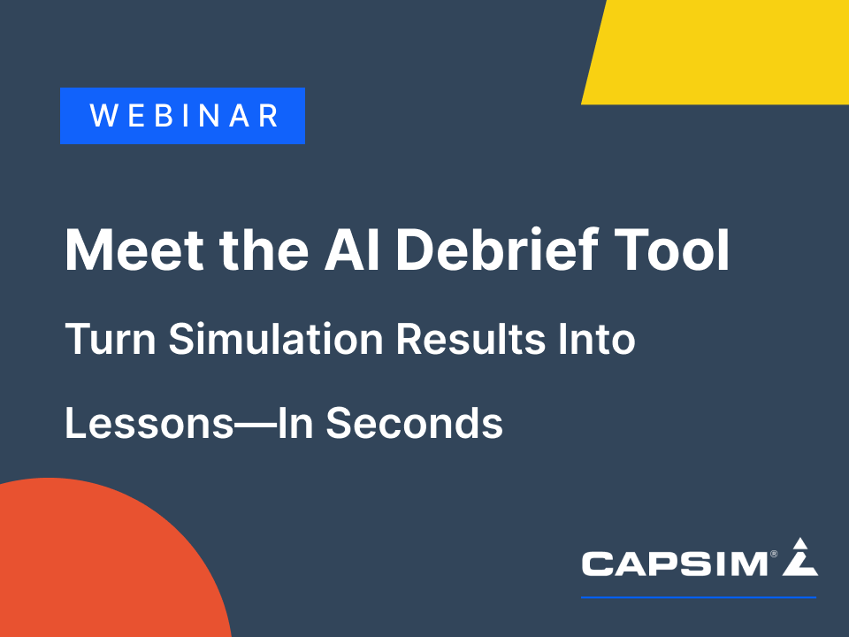 Capsim Webinars - Free Webinars on Simulation-based Learning | Capsim