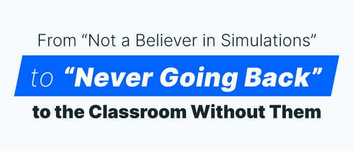 How Simulations Made Online Learning Meaningful for One Skeptical Professor and Her 1,000+ Students