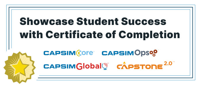 Certificate of Completion Feature Expanded to Other Simulations