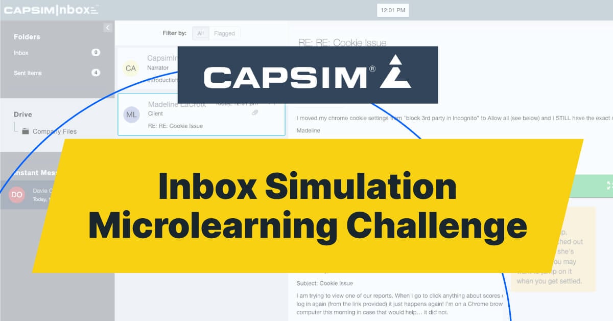 Capsim Kicks Off Inbox Simulation Microlearning Challenge for L&D Professionals