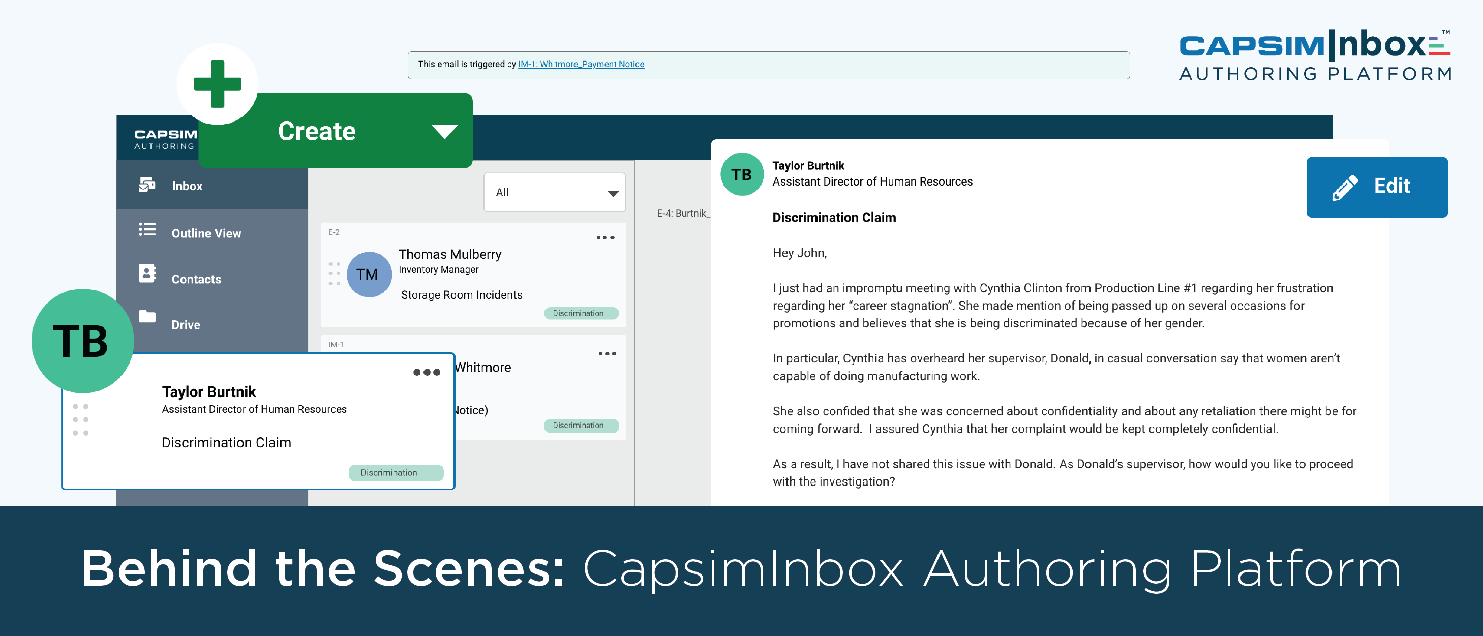 The Past, Present and Future of Experiential Learning: CapsimInbox Authoring Platform