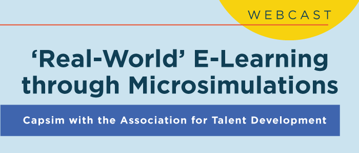 Real-World' E-Learning Through Microsimulations Webcast