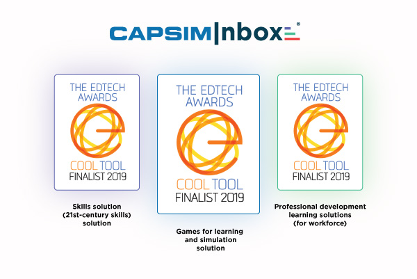 CapsimInbox® Recognized as a Finalist for the 2019 EdTech Awards